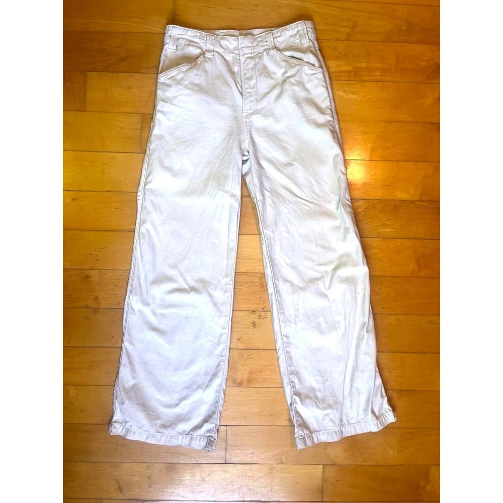 Citizens of Humanity Paloma Baggy Wide Leg Pants Sz 26 High Rise Cream Off White
